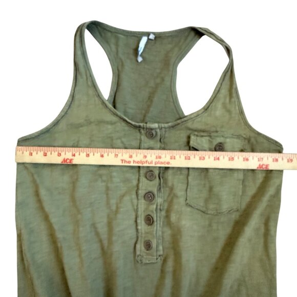 Michael Stars Womens Olive Green Romper Size 2 - Picture 6 of 9